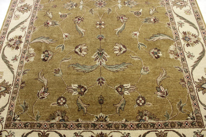 6'0 x 9'1 ft Hand knotted Oushak Twist oriental area wool rug