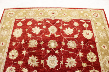6'1 x 8'11 ft Hand knotted Oushak oriental area wool rug
