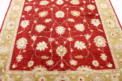 6'1 x 8'11 ft Hand knotted Oushak oriental area wool rug
