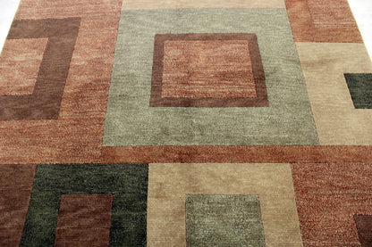 6'2 x 8'11 ft Hand knotted Nepali oriental area wool rug