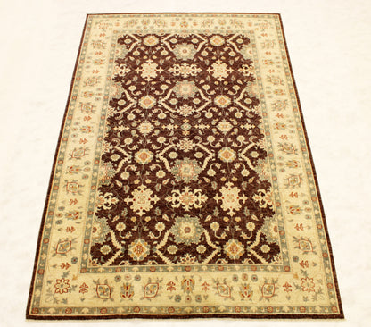 6'0 x 9'3 ft Hand knotted Oushak oriental area wool rug