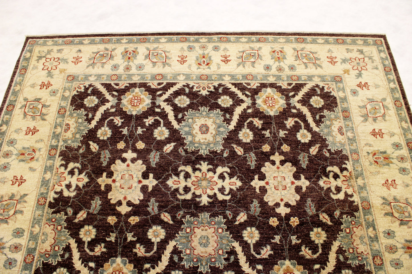 6'0 x 9'3 ft Hand knotted Oushak oriental area wool rug