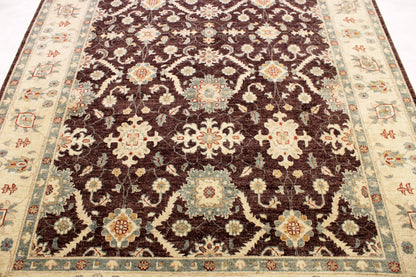 6'0 x 9'3 ft Hand knotted Oushak oriental area wool rug