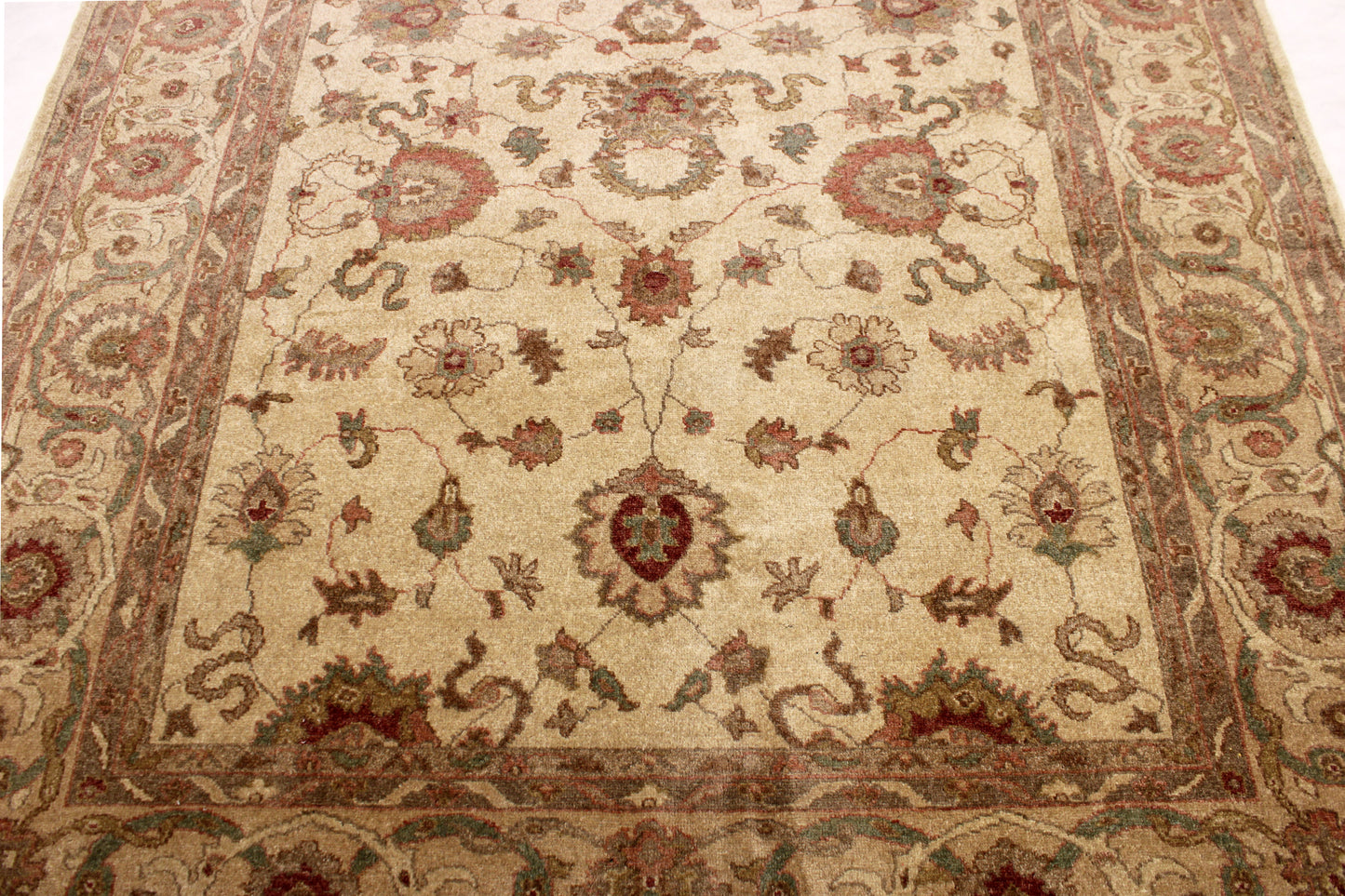 6'2 x 8'8 ft Hand knotted Chobi oriental area wool rug