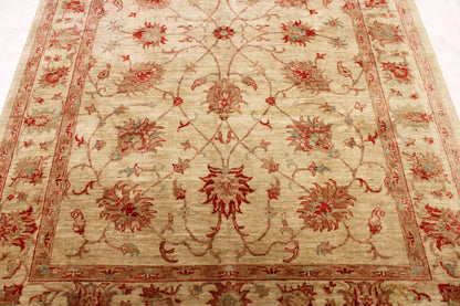 5'6 x 7'9 ft Hand knotted Oushak oriental area wool rug