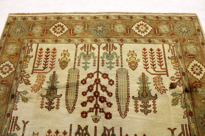 6'1 x 8'9 ft Turkish knotted Oushak oriental area wool rug