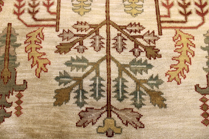 6'1 x 8'9 ft Turkish knotted Oushak oriental area wool rug
