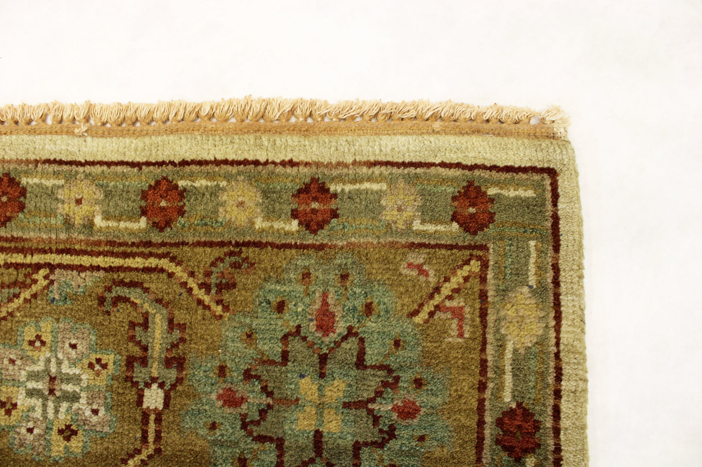 6'1 x 8'9 ft Turkish knotted Oushak oriental area wool rug