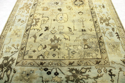6'3 x 9'0 ft Hand knotted Oushak oriental wool area rug