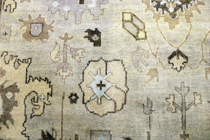 6'3 x 9'0 ft Hand knotted Oushak oriental wool area rug