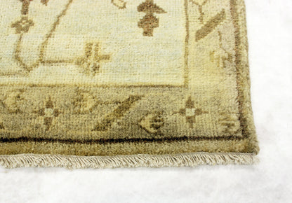 6'3 x 9'0 ft Hand knotted Oushak oriental wool area rug