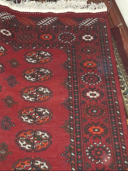 5'0 x 7'0 ft Hand knotted Bokhara custom design Turkmen rug