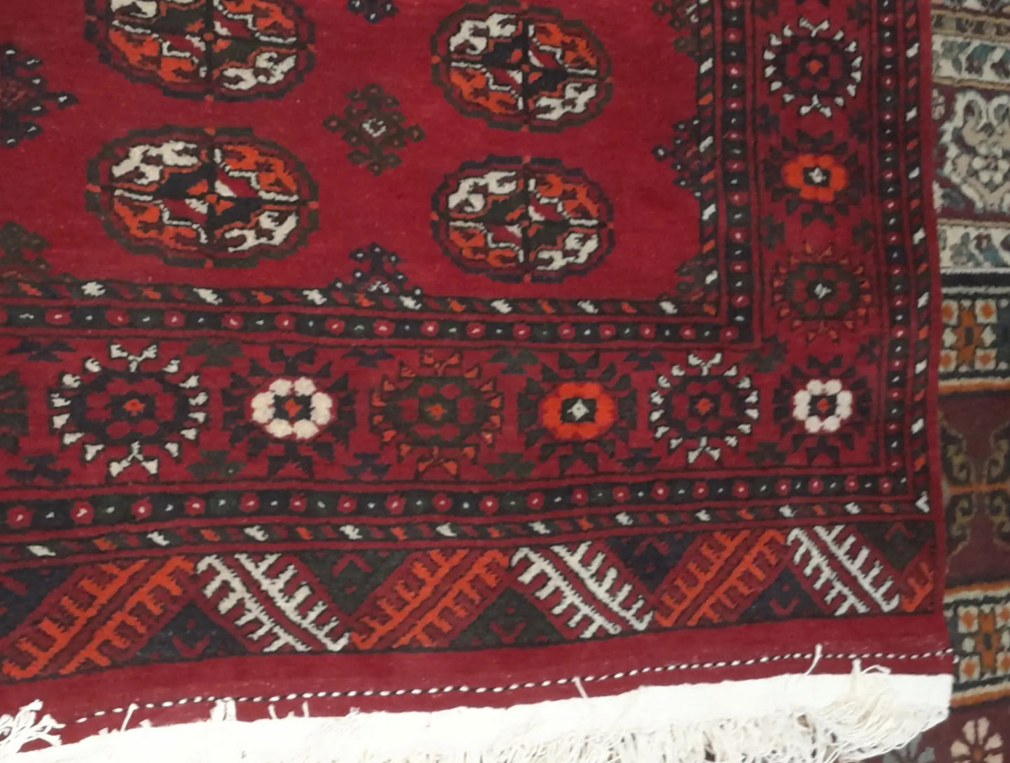 5'0 x 7'0 ft Hand knotted Bokhara custom design Turkmen rug