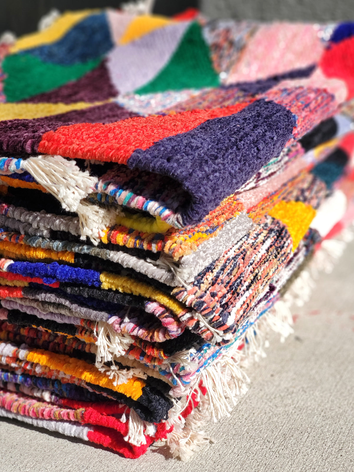 Rana Hand-Loomed Recycled Chenille Floor Mat