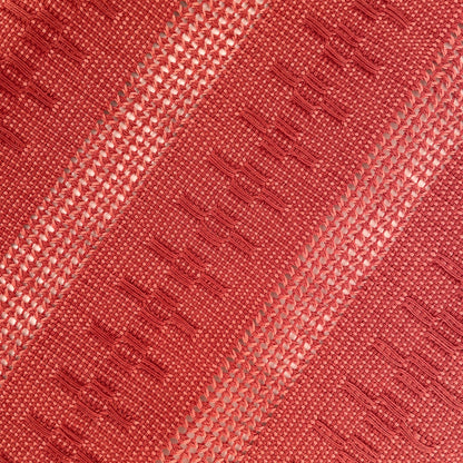 Handwoven Calado Cotton Table Runner – Terracotta