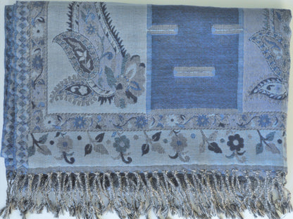 Handwoven Paisley Jamavar Pashmina Wool Shawl