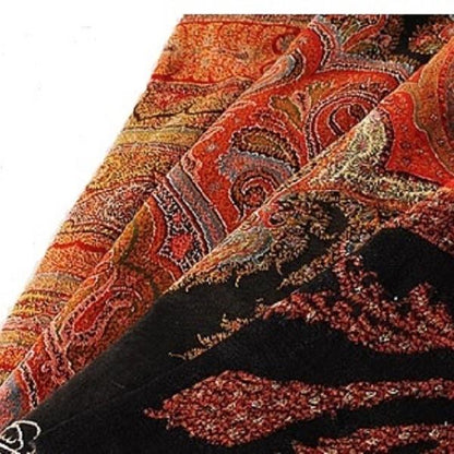 Handwoven Paisley Jamavar Pashmina Wool Shawl